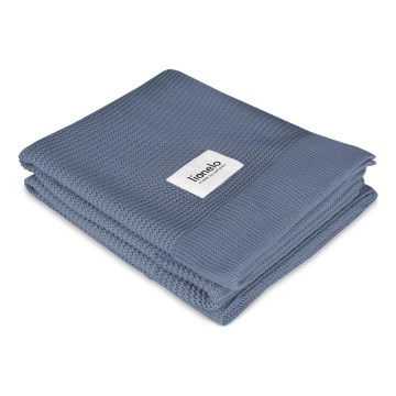 Lionelo - Bambufilt BAMBOO BLANKET 75x100 cm Blå
