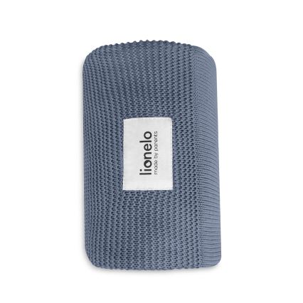 Lionelo - Bambufilt BAMBOO BLANKET 75x100 cm Blå