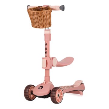 Lionelo - Barn sparkcykel 2i1 FRANKY rosa