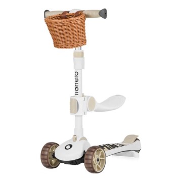 Lionelo - Barn sparkcykel 2i1 FRANKY vit/beige