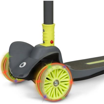 Lionelo - Barn sparkcykel TIMMY 3xAA grön/grå