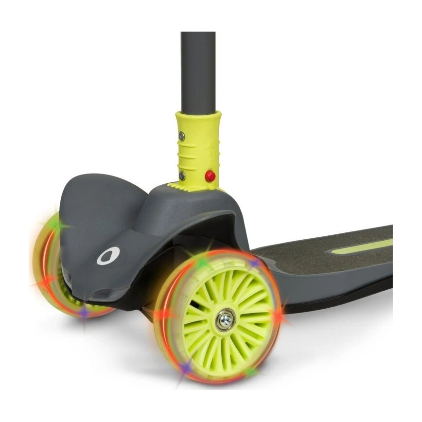 Lionelo - Barn sparkcykel TIMMY 3xAA grön/grå