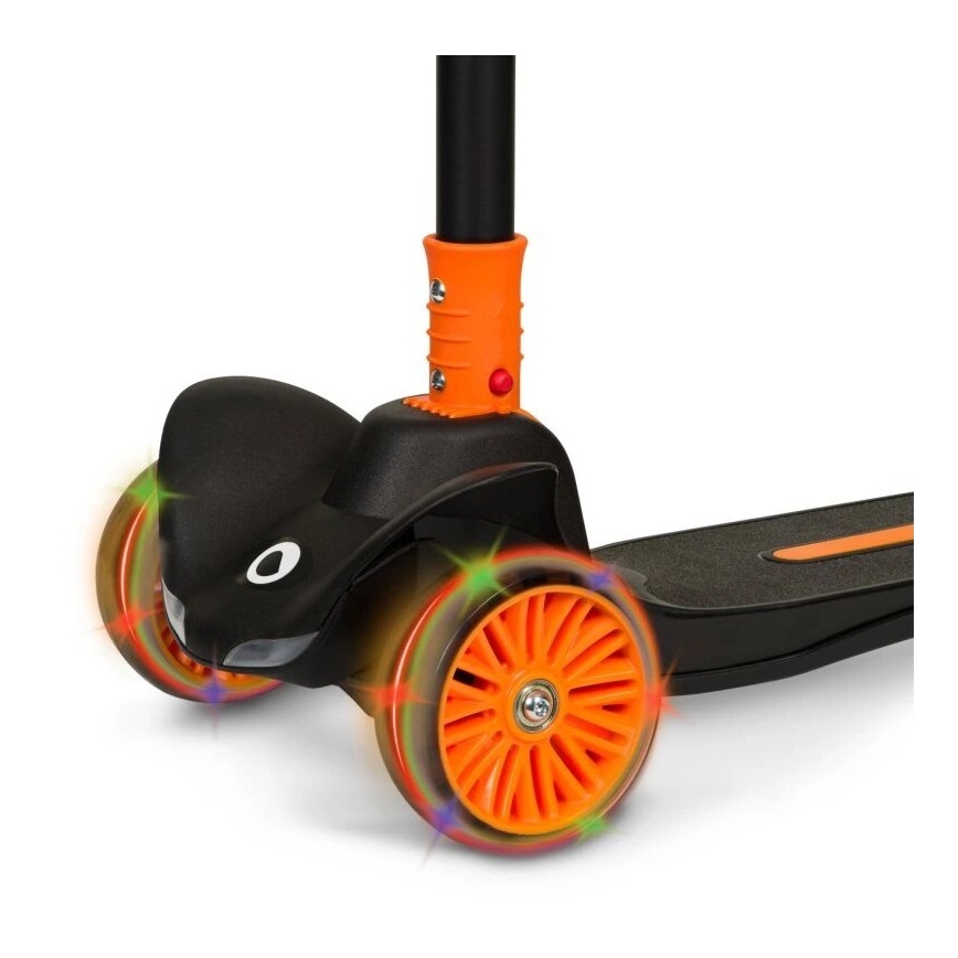 Lionelo - Barn sparkcykel TIMMY 3xAA orange/svart