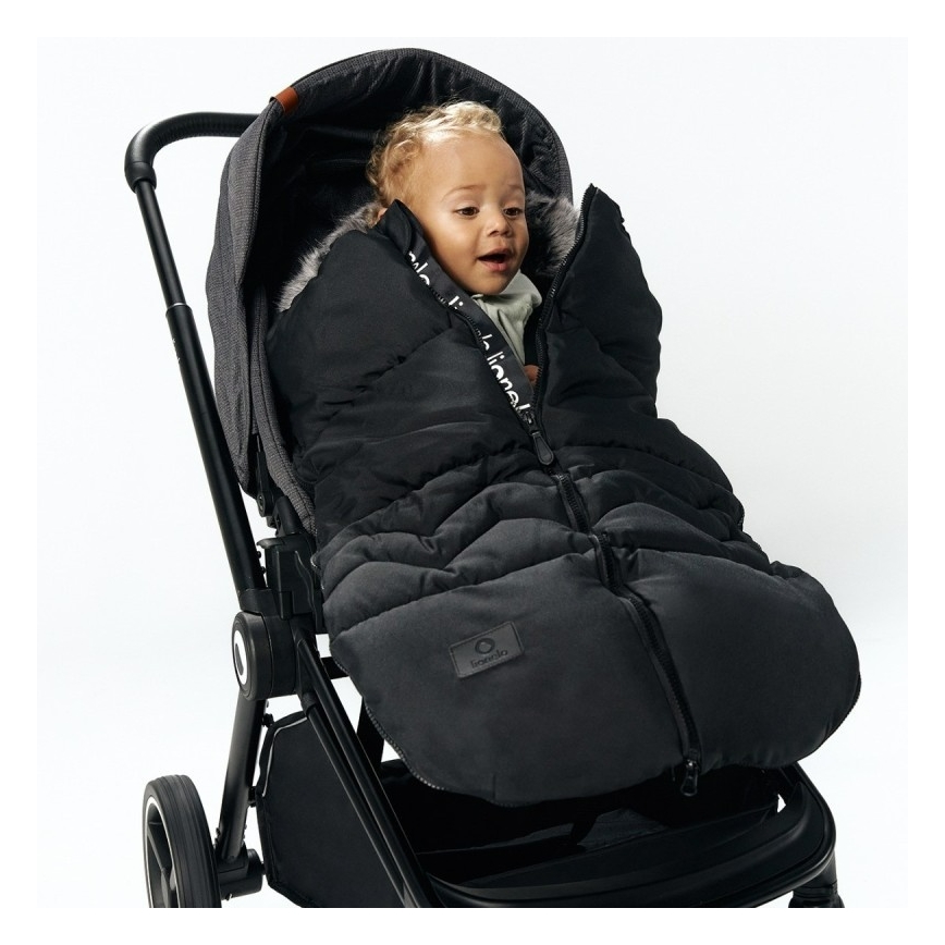 Lionelo - Barnåkpåse FRODE Black Carbon
