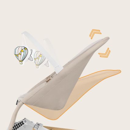 Lionelo - Barngungstol LILAC beige
