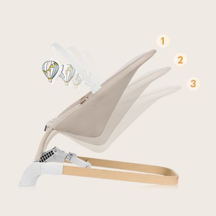Lionelo - Barngungstol LILAC beige