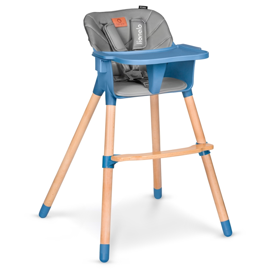 Lionelo - Barnmatstol 2-i-1 KOEN Blue Sky