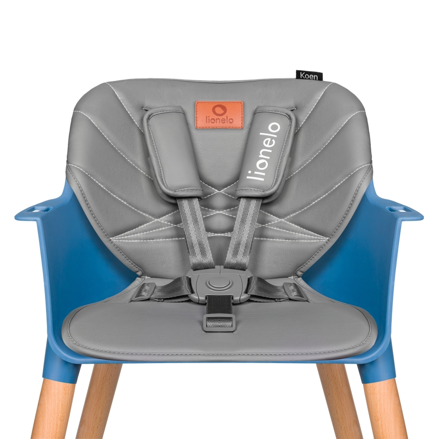 Lionelo - Barnmatstol 2-i-1 KOEN Blue Sky