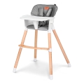 Lionelo - Barnmatstol 2-i-1 KOEN Grey Stone