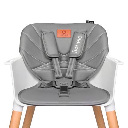 Lionelo - Barnmatstol 2-i-1 KOEN Grey Stone