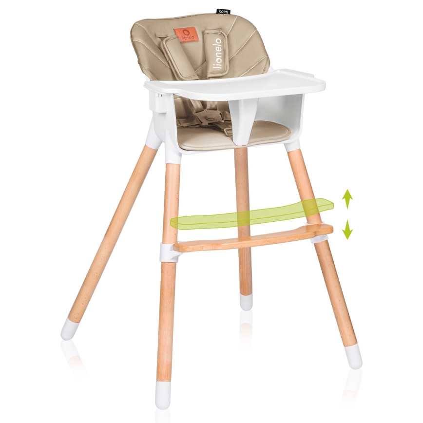 Lionelo - Barnmatstol 2-i-1 KOEN Sandbeige