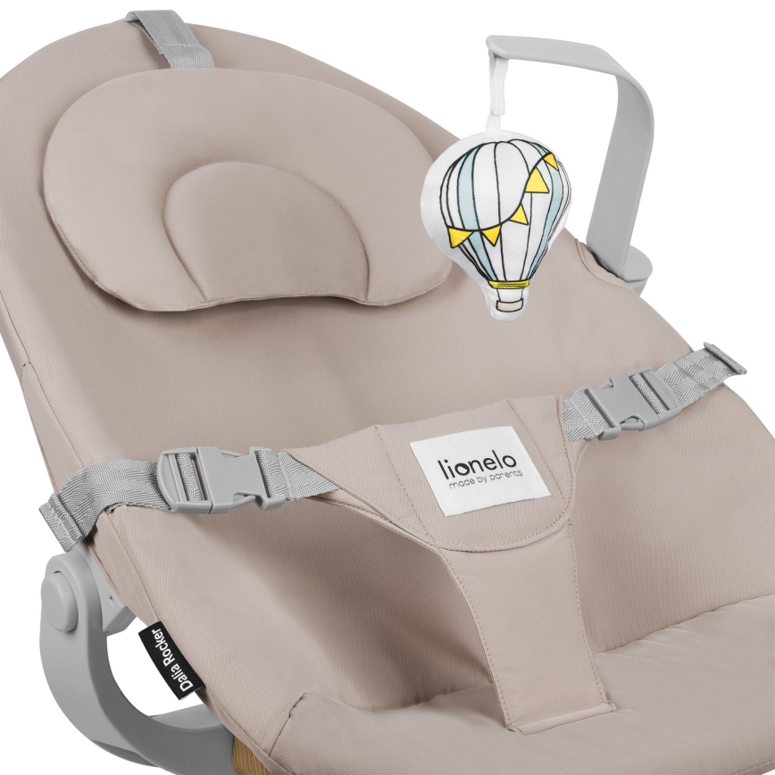 Lionelo - Barnmatstol 4-i-1 DALIA SET Grey Stone Natural