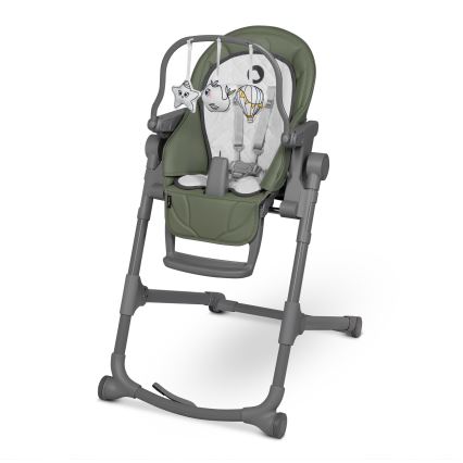 Lionelo - Barnmatstol CORA PLUS Olivgrön