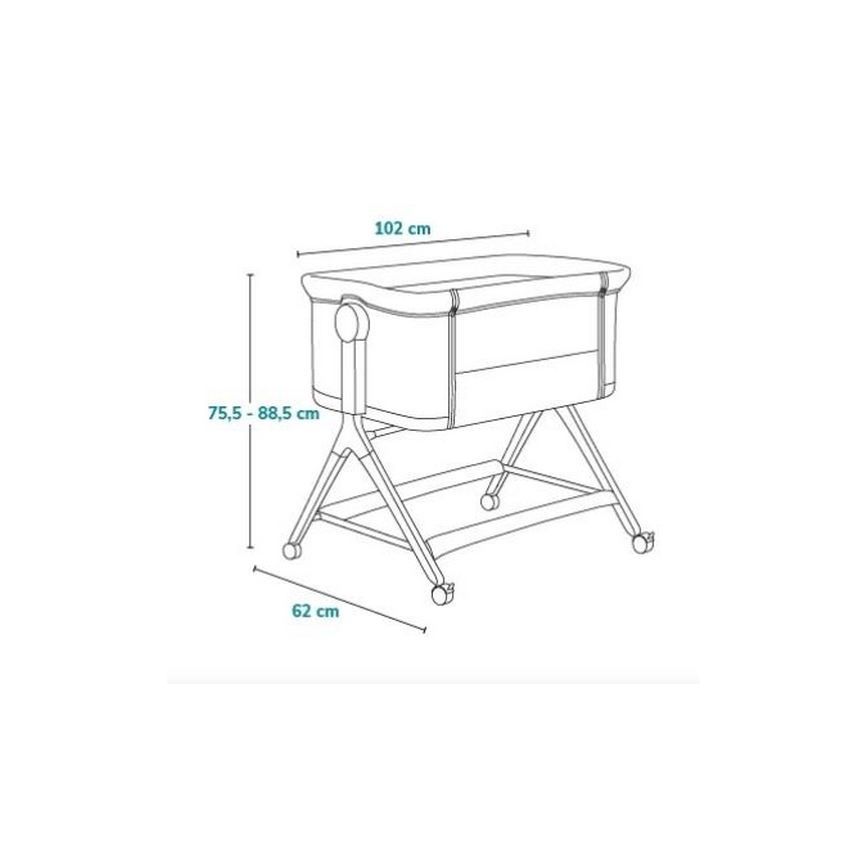 Lionelo - Barnsäng 3-i-1 LEONIE PLUS grå