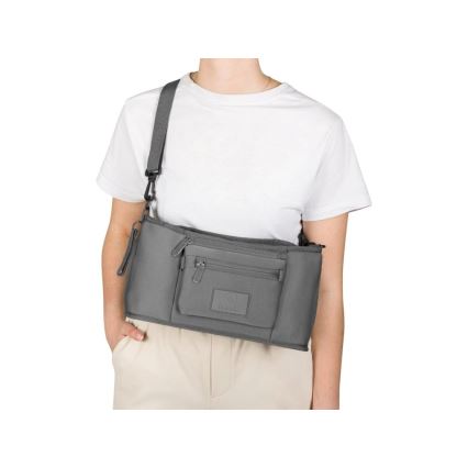 Lionelo - Barnvagnsorganiser LITTLE CUBE Grey Stone