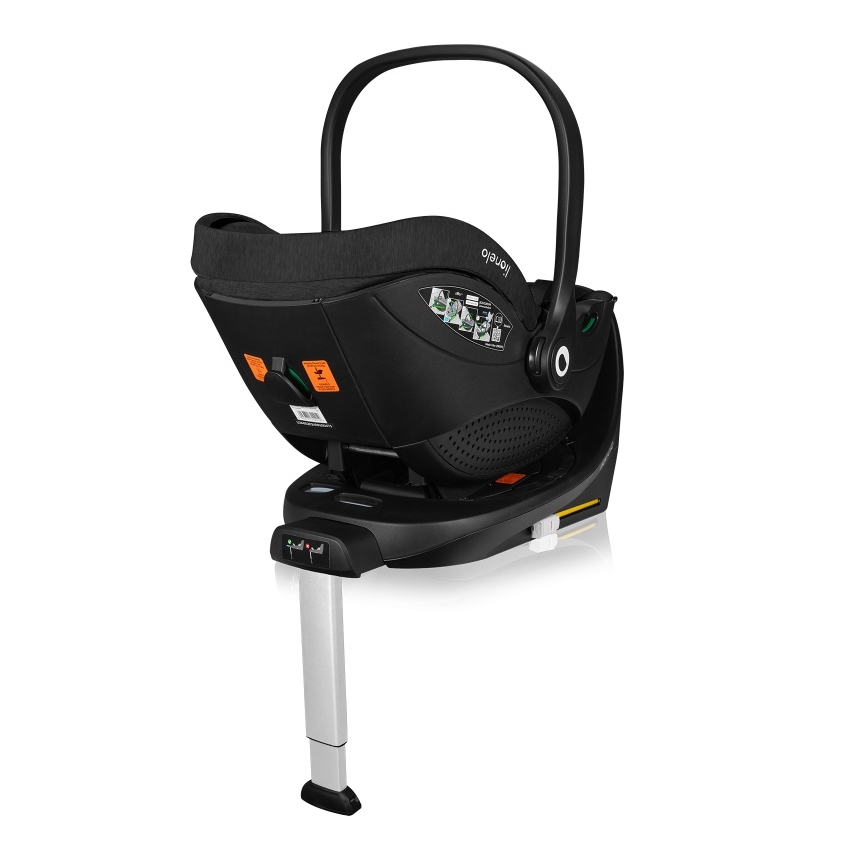 Lionelo - Bas för bilbarnstolar MOXIE SET i-Size, svart