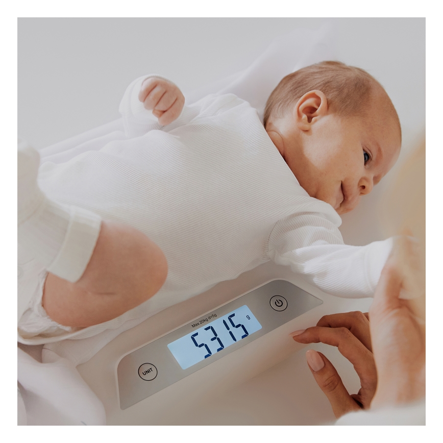 Lionelo - bebisvåg BABYBALANCE 3xAAA