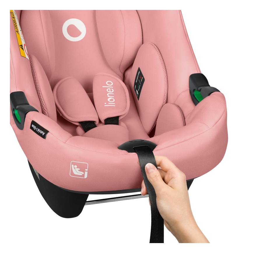 Lionelo - Bilbarnstol ASTRID i-Size 40-87 cm Korallrosa