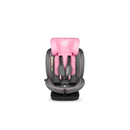 Lionelo - Bilbarnstol BASTIAAN i-Storlek 40-150 cm grå/rosa