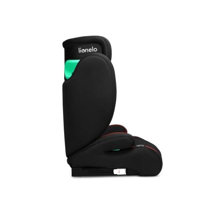 Lionelo - Bilbarnstol HUGO i-Storlek 100-150 cm svart/röd