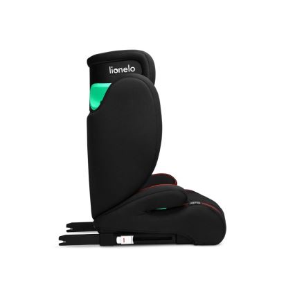 Lionelo - Bilbarnstol HUGO i-Storlek 100-150 cm svart/röd