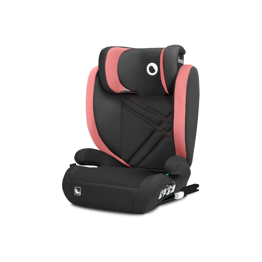 Lionelo - Bilbarnstol HUGO i-Storlek 100-150 cm svart/rosa