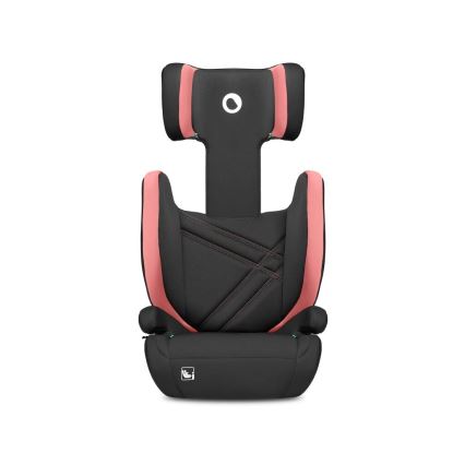 Lionelo - Bilbarnstol HUGO i-Storlek 100-150 cm svart/rosa