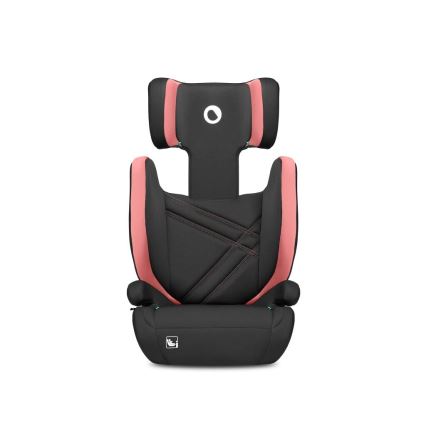 Lionelo - Bilbarnstol HUGO i-Storlek 100-150 cm svart/rosa