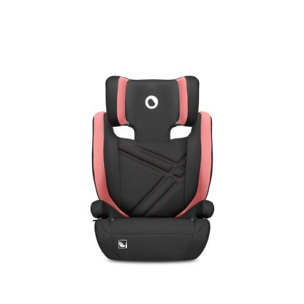 Lionelo - Bilbarnstol HUGO i-Storlek 100-150 cm svart/rosa