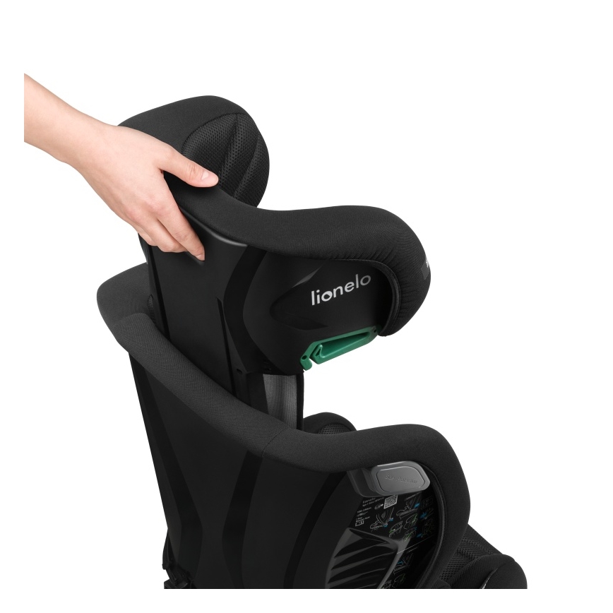 Lionelo - Bilbarnstol IGO i-Size 100-150 cm Svart Carbon