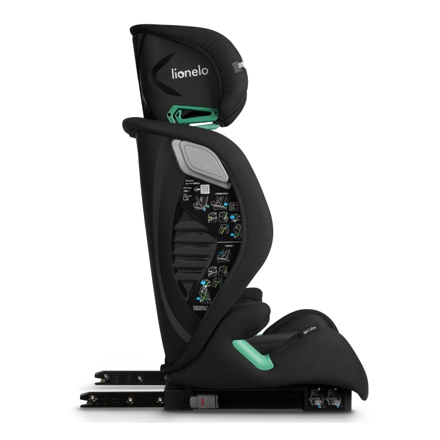 Lionelo - Bilbarnstol IGO i-Size 100-150 cm Svart Carbon