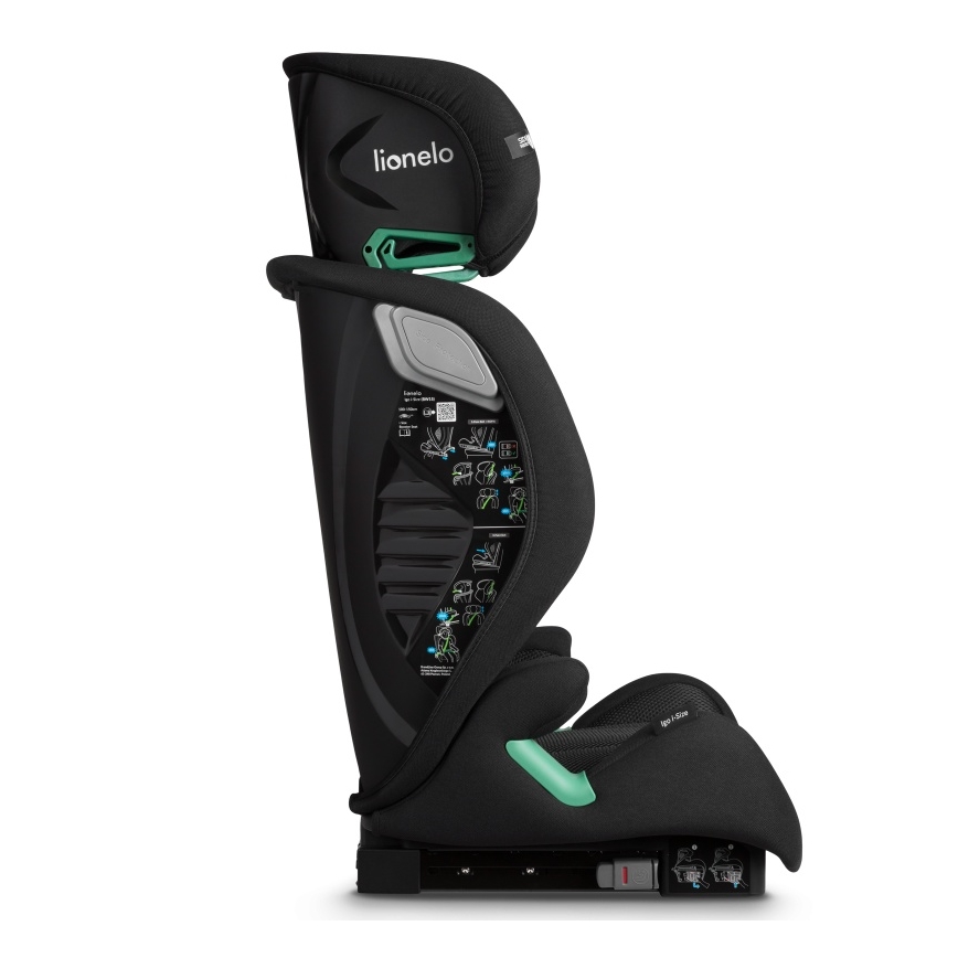 Lionelo - Bilbarnstol IGO i-Size 100-150 cm Svart Carbon