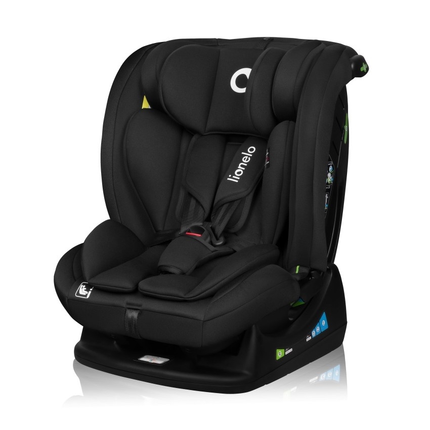 Lionelo - Bilbarnstol IZZY i-Size 40-150 cm Svart Carbon