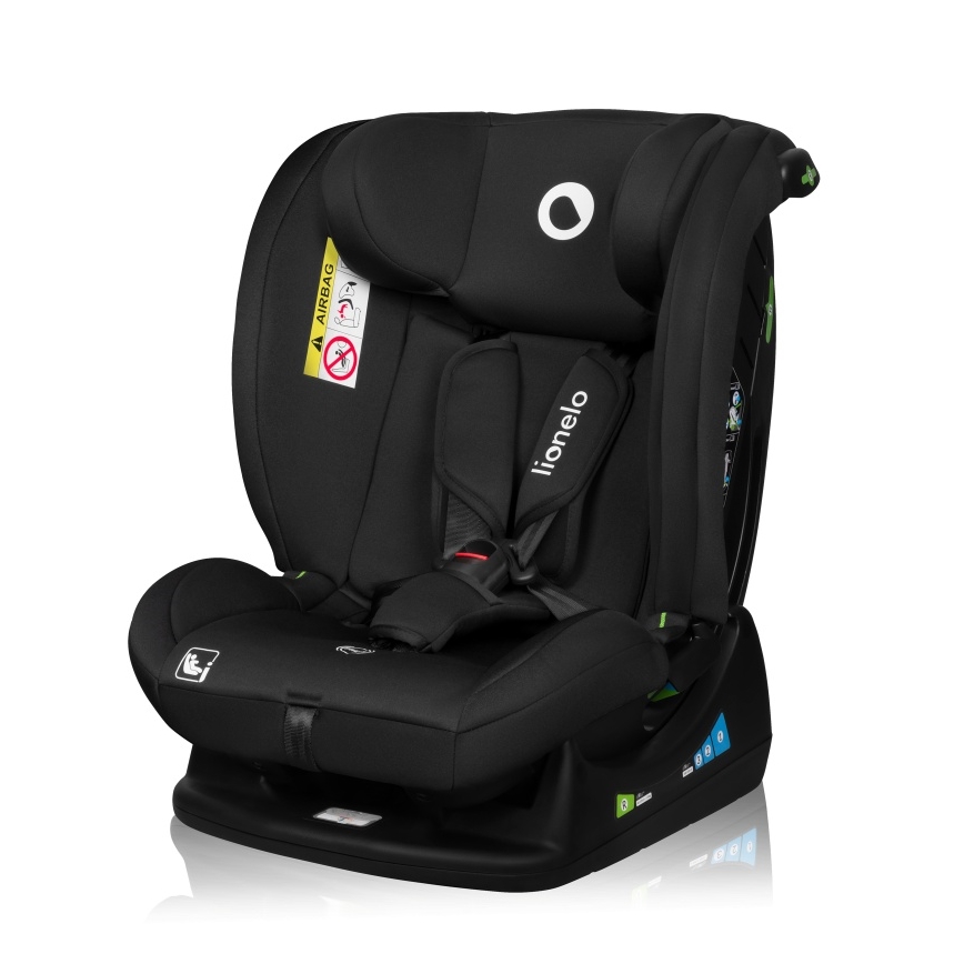 Lionelo - Bilbarnstol IZZY i-Size 40-150 cm Svart Carbon