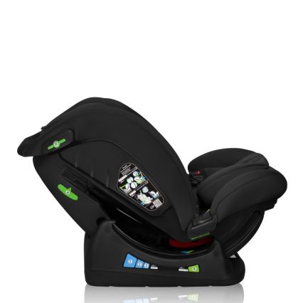 Lionelo - Bilbarnstol IZZY i-Size 40-150 cm Svart Carbon