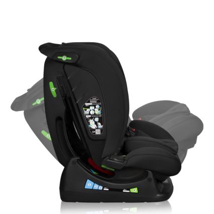 Lionelo - Bilbarnstol IZZY i-Size 40-150 cm Svart Carbon