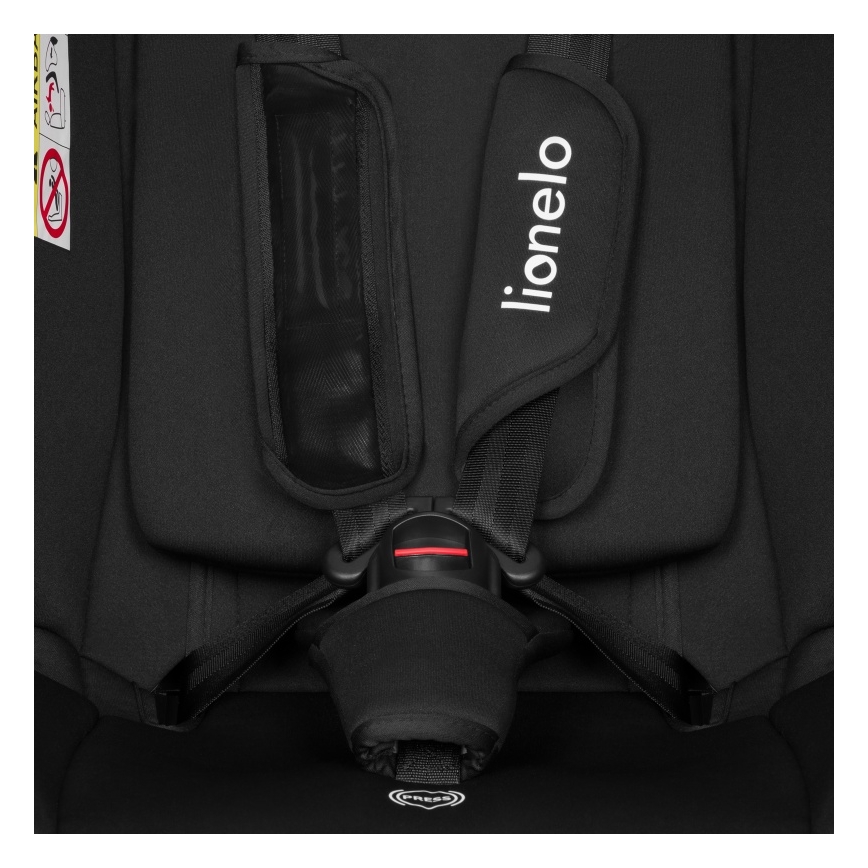 Lionelo - Bilbarnstol IZZY i-Size 40-150 cm Svart Carbon