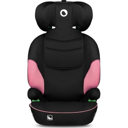 Lionelo - Bilbarnstol LARS i-Storlek 100-150 cm svart/rosa