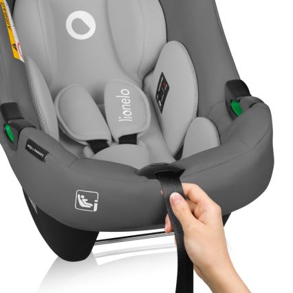Lionelo - Bilbarnstol LEMMY i-Size 40-87 cm Grå