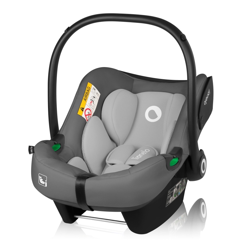 Lionelo - Bilbarnstol LEMMY i-Size 40-87 cm Grå