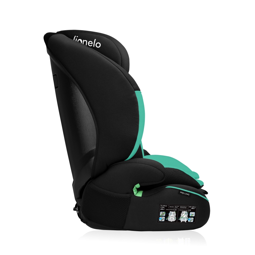 Lionelo - Bilbarnstol LEVI i-Size 76-150 cm Smaragdgrön
