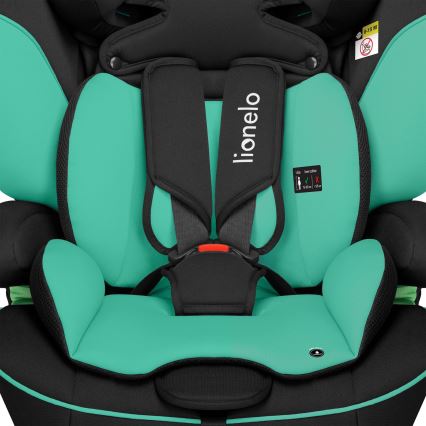 Lionelo - Bilbarnstol LEVI i-Size 76-150 cm Smaragdgrön