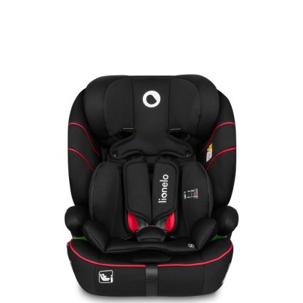 Lionelo - Bilbarnstol LEVI i-Size 76-150 cm Sportig svart