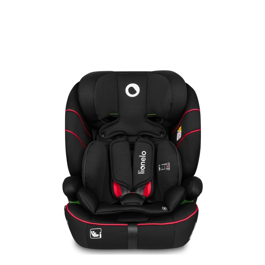 Lionelo - Bilbarnstol LEVI i-Size 76-150 cm Sportig svart