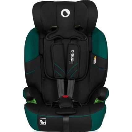 Lionelo - Bilbarnstol LEVI ONE i-Storlek 76-150 cm svart/grön