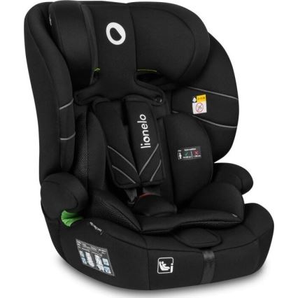 Lionelo - Bilbarnstol LEVI ONE i-Storlek 76-150 cm svart