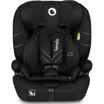 Lionelo - Bilbarnstol LEVI ONE i-Storlek 76-150 cm svart