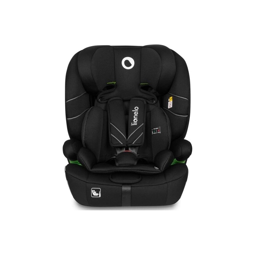 Lionelo - Bilbarnstol LEVI ONE i-Storlek 76-150 cm svart