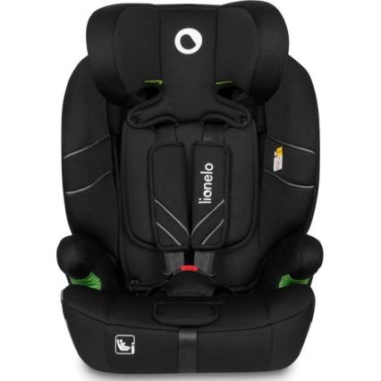 Lionelo - Bilbarnstol LEVI ONE i-Storlek 76-150 cm svart