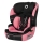 Lionelo - Bilbarnstol LEVI ONE i-Storlek 76-150 cm svart/rosa